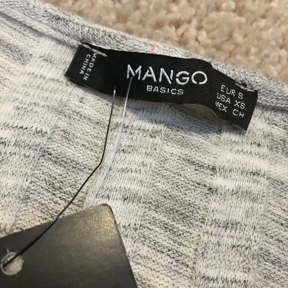 NWT Mango Ribbed Cotton Blend Half Sleeve Shirt - Picture 8 of 10